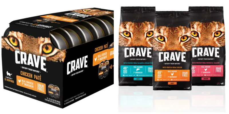 crave cat food wet