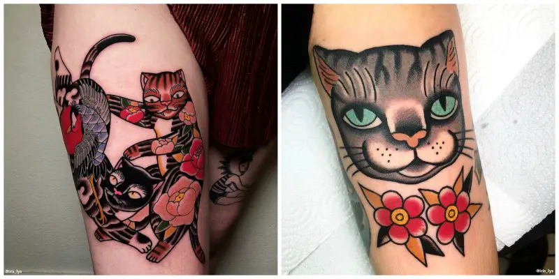 40 Traditional Cat Tattoos